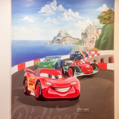 Trang trí phòng của bé - Mcqueen car 3