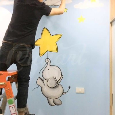 Trang trí phòng em bé - phòng ngủ 2