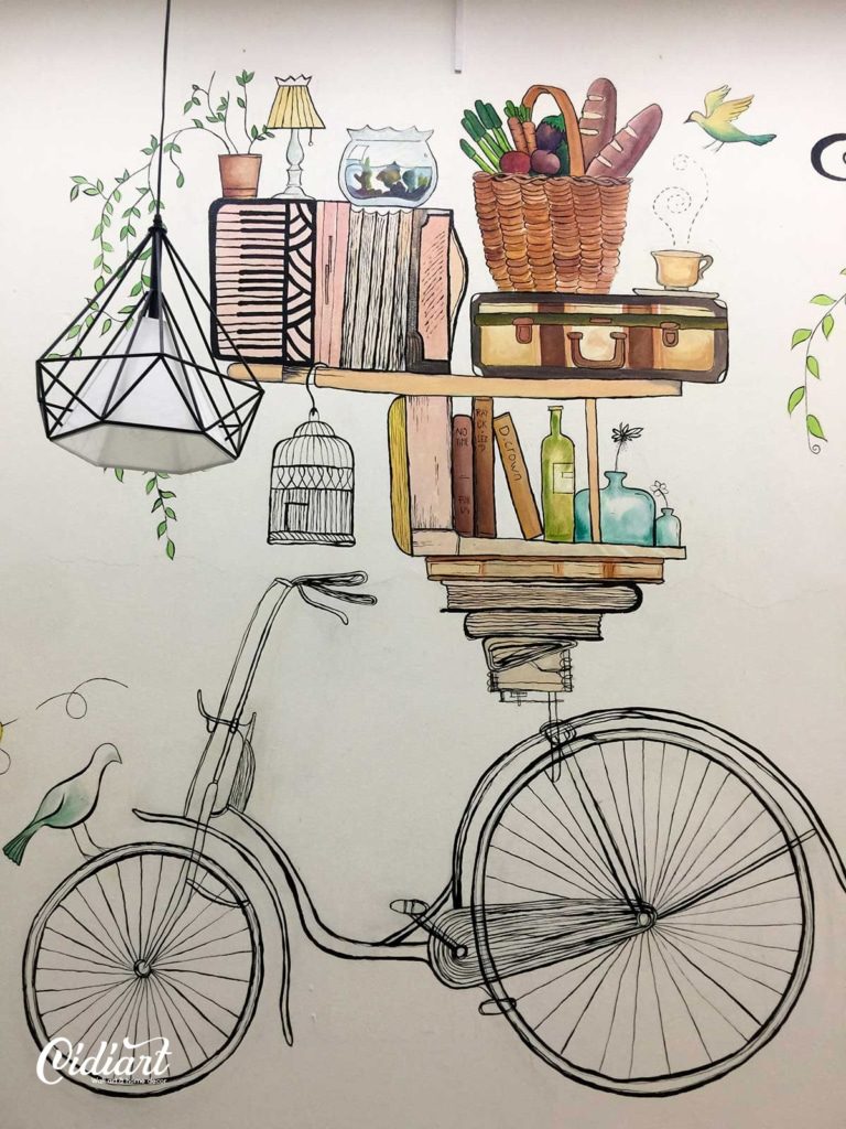Trang trí cửa hàng trà sữa