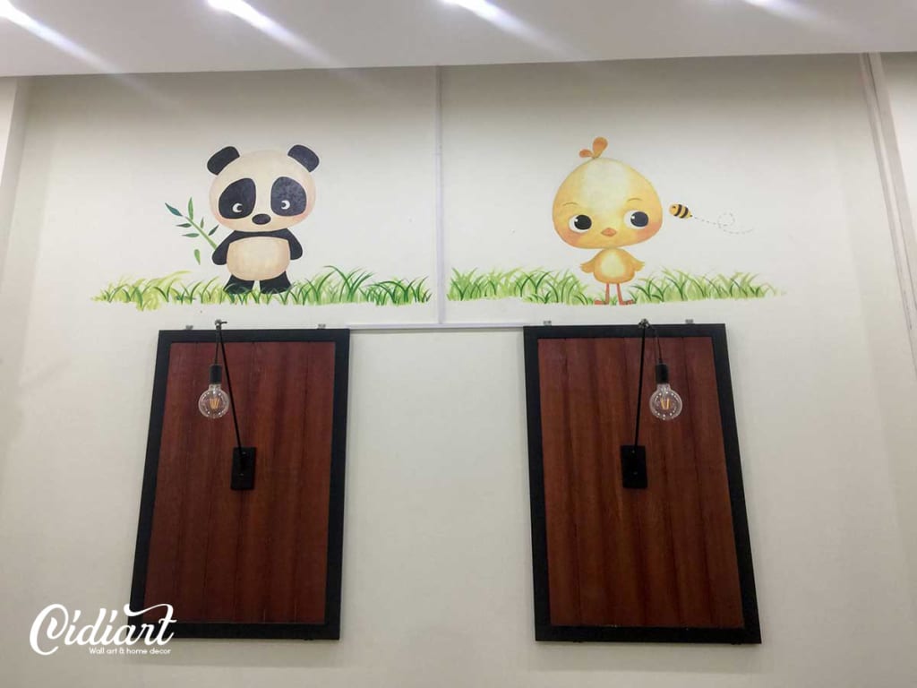 Trang trí cửa hàng trà sữa