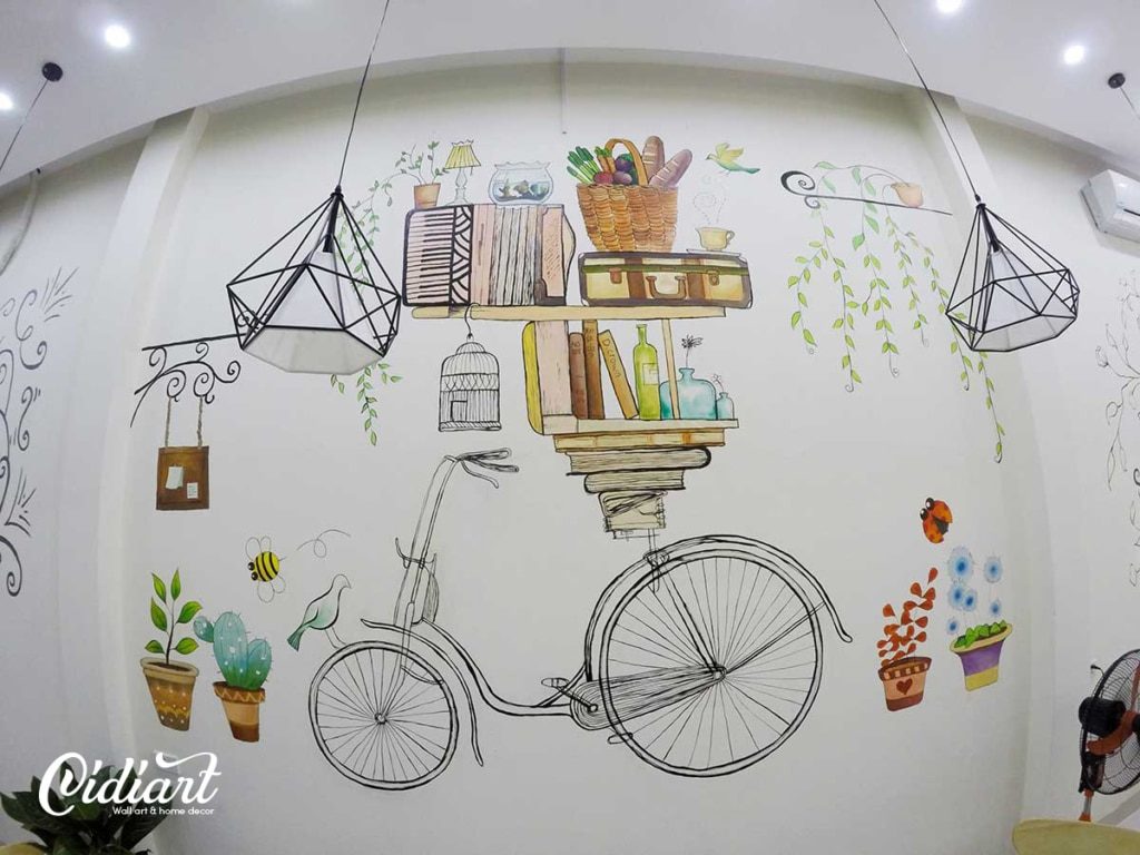 Trang trí cửa hàng trà sữa