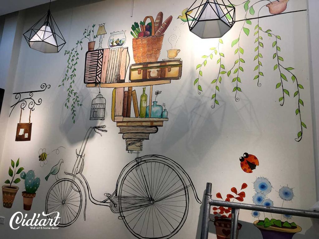 Trang trí cửa hàng trà sữa