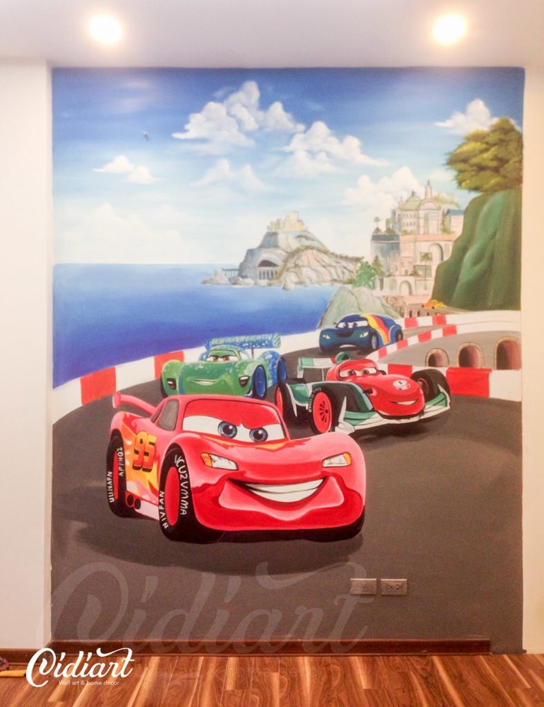 Trang trí phòng của bé – Mcqueen car