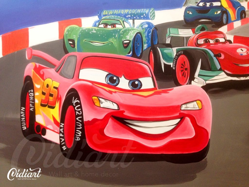 Trang trí phòng của bé – Mcqueen car
