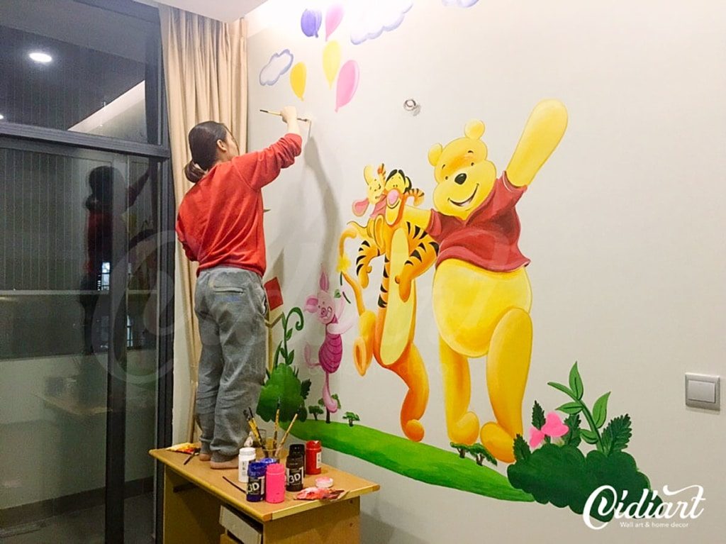 Phòng Cho Bé – Gấu Pooh và những người bạn