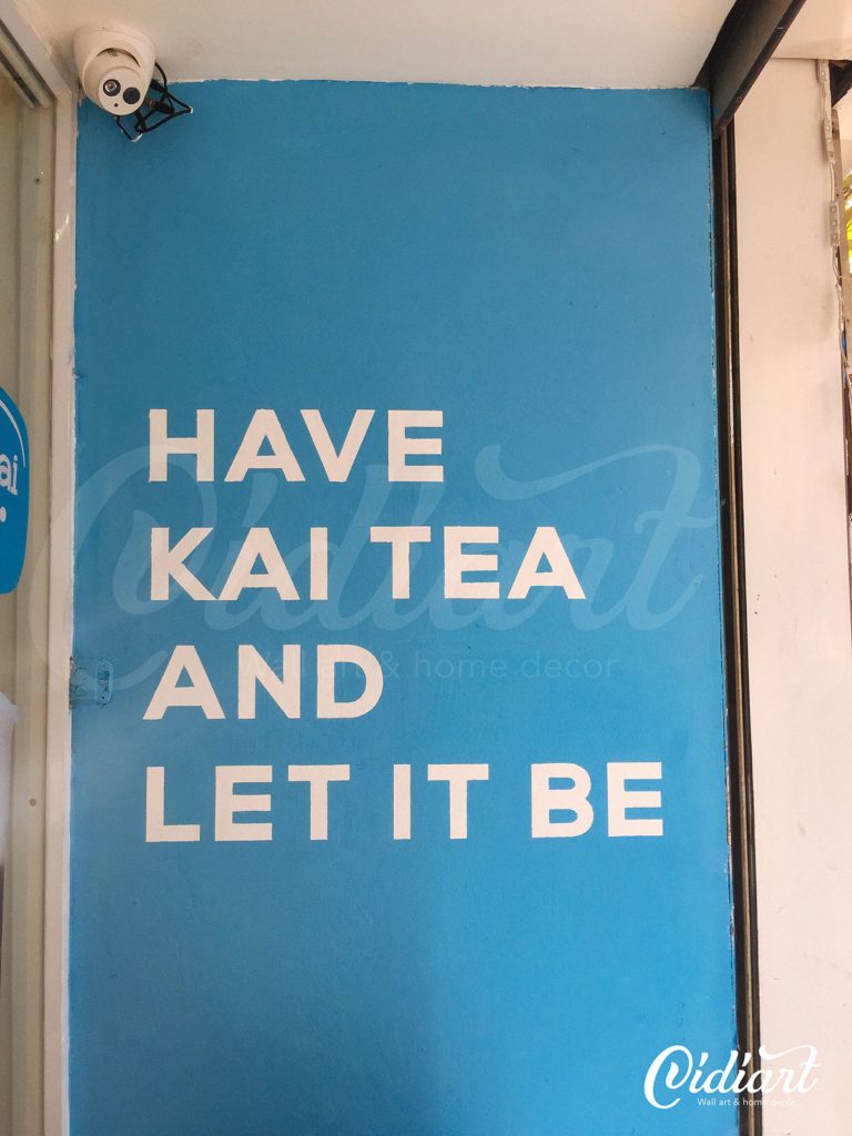 Trang trí không gian trà sữa Kai Tea