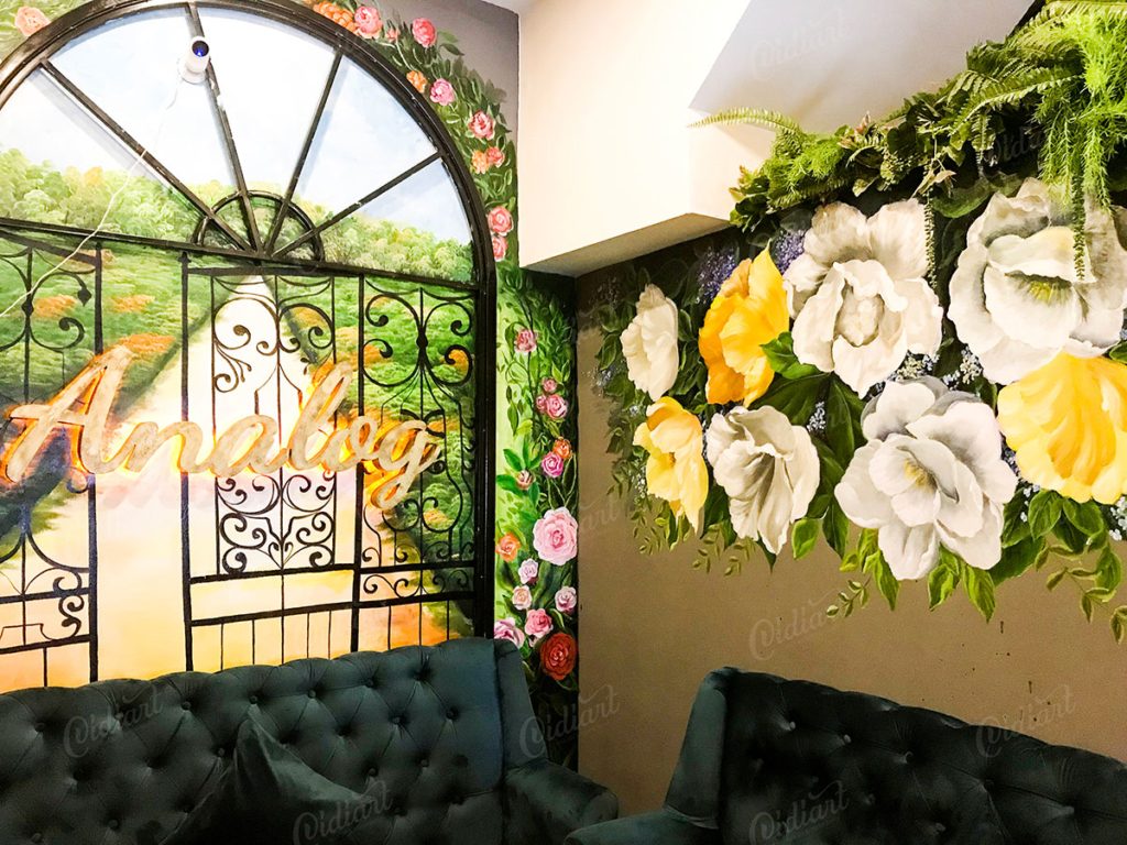 Vẽ Tranh Tường Quán Cafe Analog