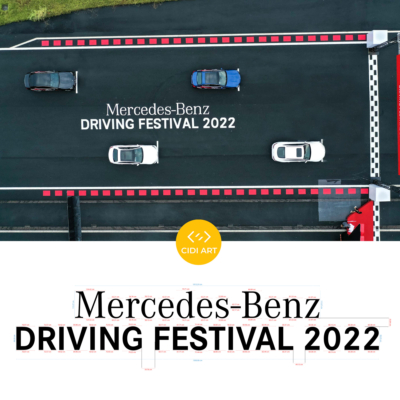 Vẽ tranh trang trí đường đua F1 - Sự kiện Mercedes-Benz tại đường đua F1 Hà Nội 2