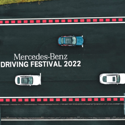 Vẽ tranh trang trí đường đua F1 - Sự kiện Mercedes-Benz tại đường đua F1 Hà Nội 10
