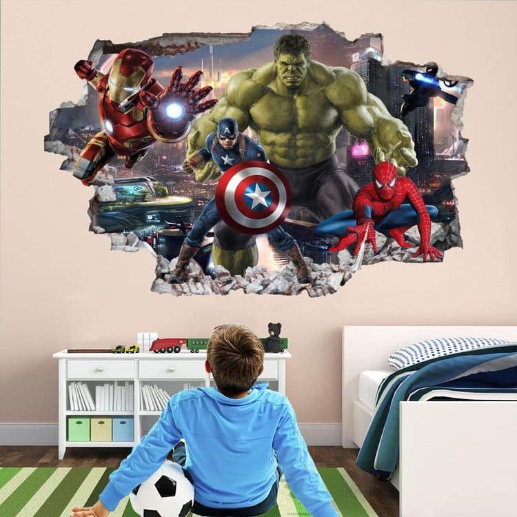 Vẽ tranh tường phòng ngủ cho bé trai với ý tưởng độc đáo & sáng tạo 29