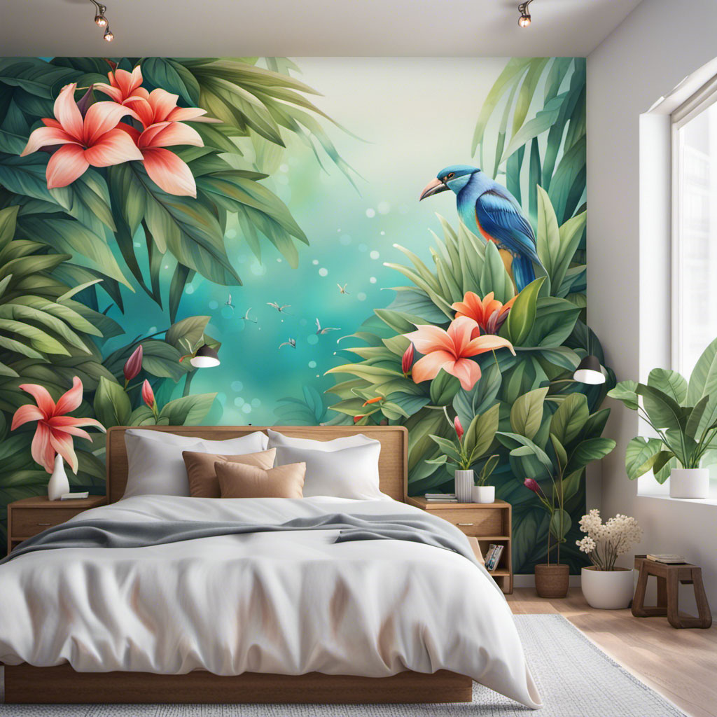 Gợi ý chủ đề và màu sắc độc đáo khi vẽ tranh tường phòng ngủ 6