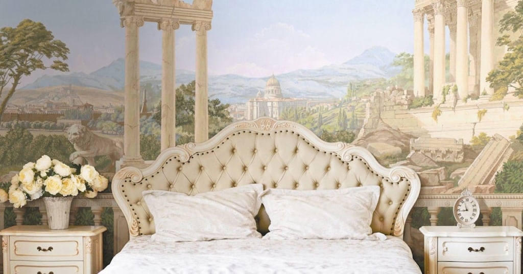 Ý tưởng vẽ tranh tường phòng ngủ với mẫu tranh chủ đề cổ điển