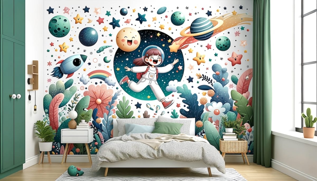 lợi ích của vẽ tranh tường phòng ngủ là  thiết kế dựa trên sở thích