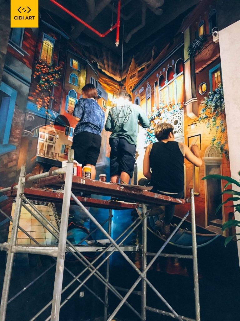 Tiêu chí lựa chọn họa sĩ vẽ tranh tường phù hợp 39 Hoạ sĩ vẽ tranh tường thi công chuyên nghiệp và an toàn